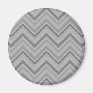 Grey stripes zigzag pattern magnet