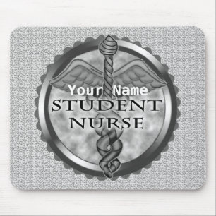 Grey Student Nurse  mouse pad