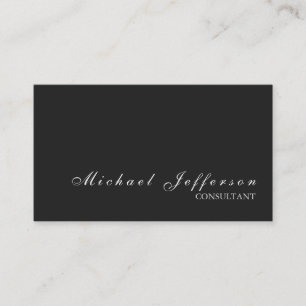 Grey Stylish Professional Modern Business Card