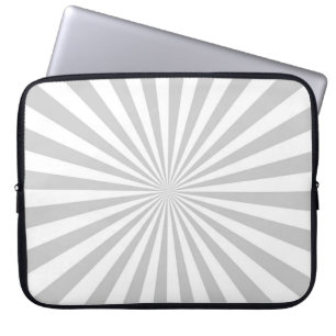 Grey Sun Burst Spinning Wheel Customise This Laptop Sleeve