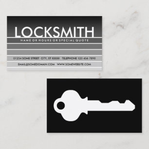 grey swatch LOCKSMITH Business Card