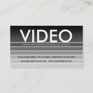grey swatch VIDEO Business Card