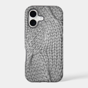 Grey Sweater knitted look, iPhone 5 case