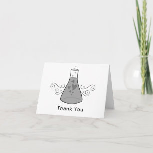Grey Sweet Chemistry Thank You Card