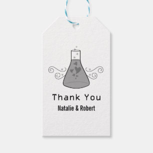 Grey Sweet Chemistry Wedding Gift Tags
