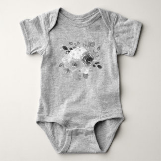 grey t-shirt baby bodysuit