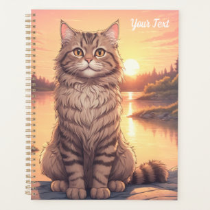 Grey Tabby Cat by Lake Planner