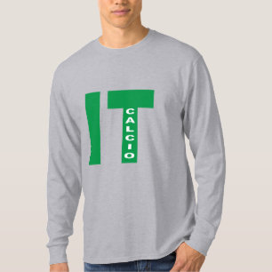 Grey tee-shirt sleeves long ITALIA CALCIO T-Shirt