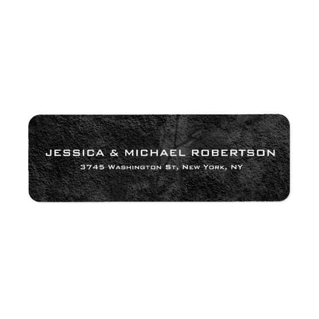 Grey Texture Plain Elegant Modern Trendy Family (Front)