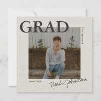 Grey Textured Effect Graduation Photo