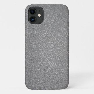 Grey Textured Leather Pattern Print Case-Mate iPhone Case