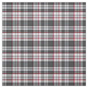 Grey textured tartan plaid  fabric