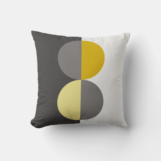 Grey throw pillow (Front)