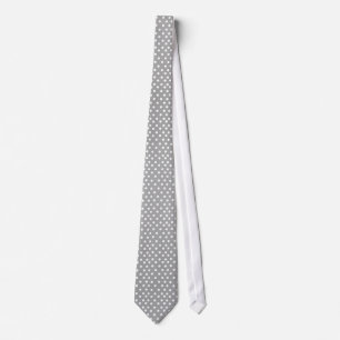 Grey Tie with Dots dotted tie