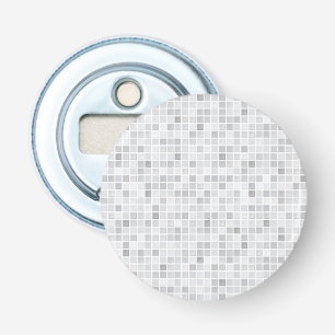 Grey Tiles Pattern Bottle Opener
