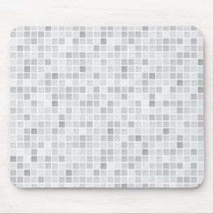 Grey Tiles Pattern Mouse Pad
