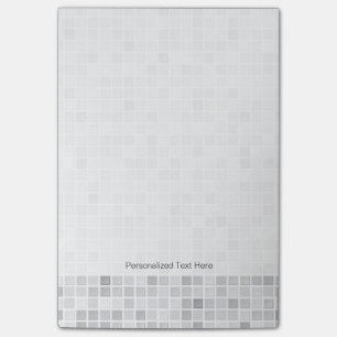 Grey Tiles Pattern Post-it Notes