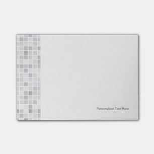 Grey Tiles Pattern Post-it Notes