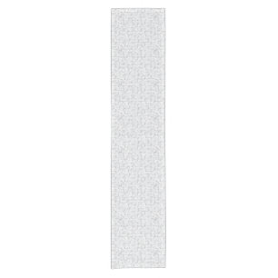 Grey Tiles Pattern Short Table Runner