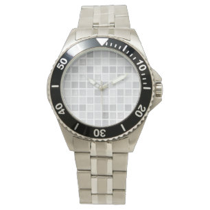 Grey Tiles Pattern Watch