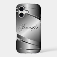Grey Tones Stainless Steel Metalli Look- Monogram