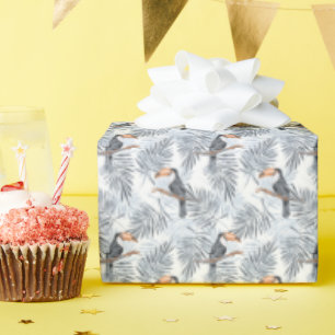 Grey Toucan Wrapping Paper