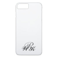 Grey & Transparent Monogram iPhone 7 Plus
