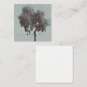 Grey Tree Sketch Minimalism Enclosure Card