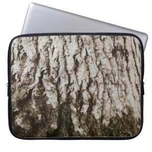 Grey tree trunk laptop sleeve