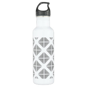 Grey Trendy Triangle Pattern 710 Ml Water Bottle