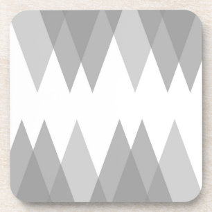 Grey triangles coaster