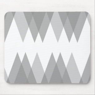 Grey triangles mouse pad