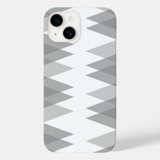 Grey triangles pattern Case-Mate iPhone case (Back)