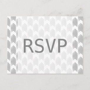 Grey Tribal Arrows Response Postcard
