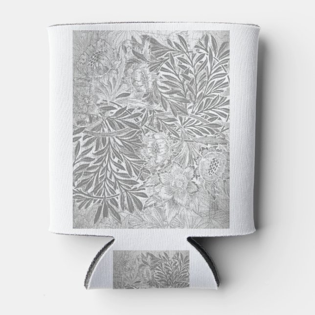 Grey Tulip and Willow by WM Can Cooler (Front)