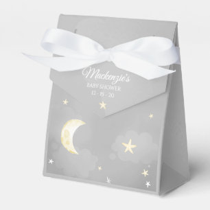 Grey Twinkle Little Star Sky Baby Shower Favour Box