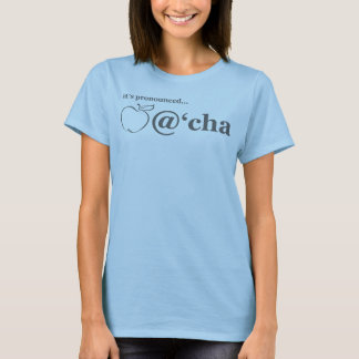 Grey Unisex Apple at 'cha Shirt
