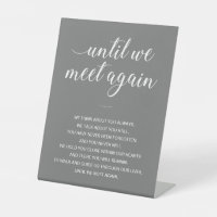 Grey Until We Meet Again Remembrance Poem Wedding