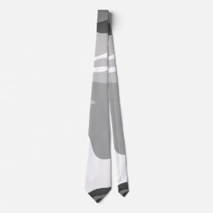 Grey Urban Military Camouflage Pattern Tie
