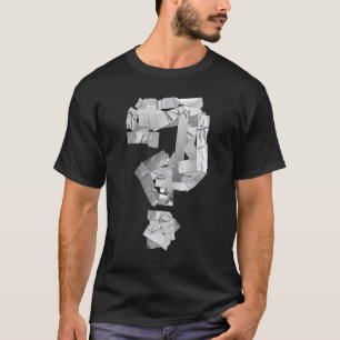 Grey Utility Tape Question Mark Riddle T-Shirt