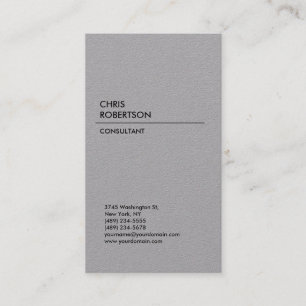 Grey Vertical Business Card