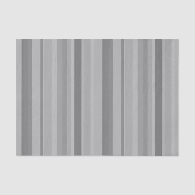 Grey vertical stripes tissue paper (Front)
