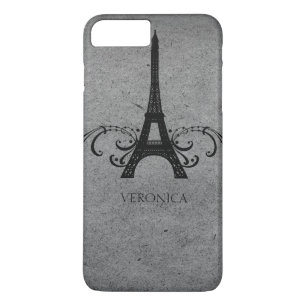 Grey Vintage French Flourish Case-Mate iPhone Case