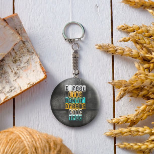 Grey wall decor Keychains