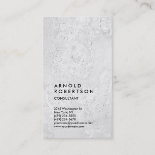 Grey Wall Minimalist Modern Plain Simple Vertical Business Card