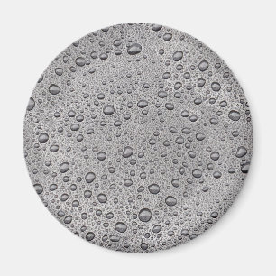 Grey water droplets magnet