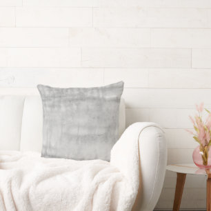 Grey Watercolor Abstract Mid Century Modern MCM Cushion