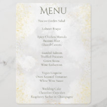 Grey Watercolor and Gold Dust Round Return Address