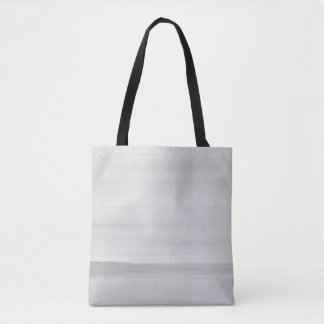 Grey Watercolor Brushstrokes Tote Bag