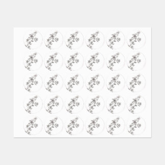 Grey watercolor Flower